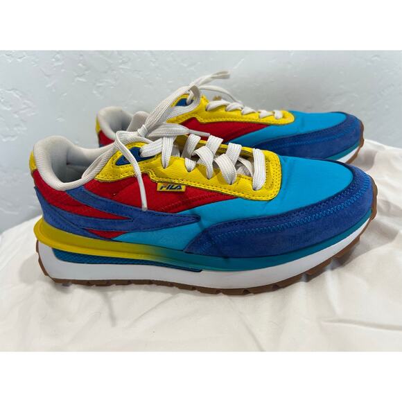 Fila Renno 1911 Atomic Blue/Red/Yellow Sneakers Women’s 8 (5RM01550-431) - Picture 7 of 12